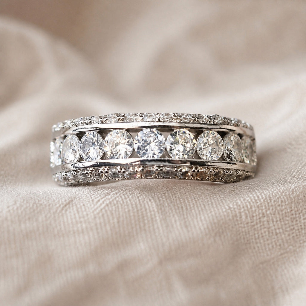 Chunky Paved Zirconia Ring